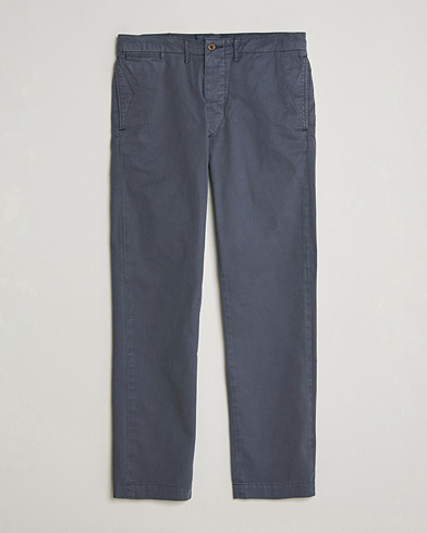 RRL Officers Flat Pants Navy – Sininen