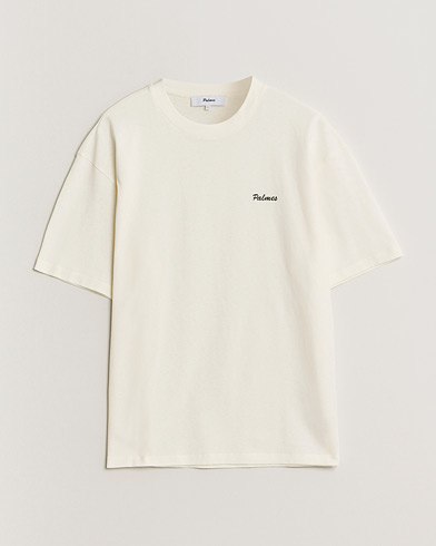 Palmes Stitch T-Shirt Off White – Valkoinen