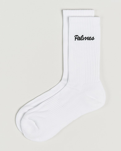 Palmes 2-Pack Stitch Socks White – Valkoinen