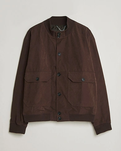 Palmes Waxed Cotton Jacket Brown – Ruskea