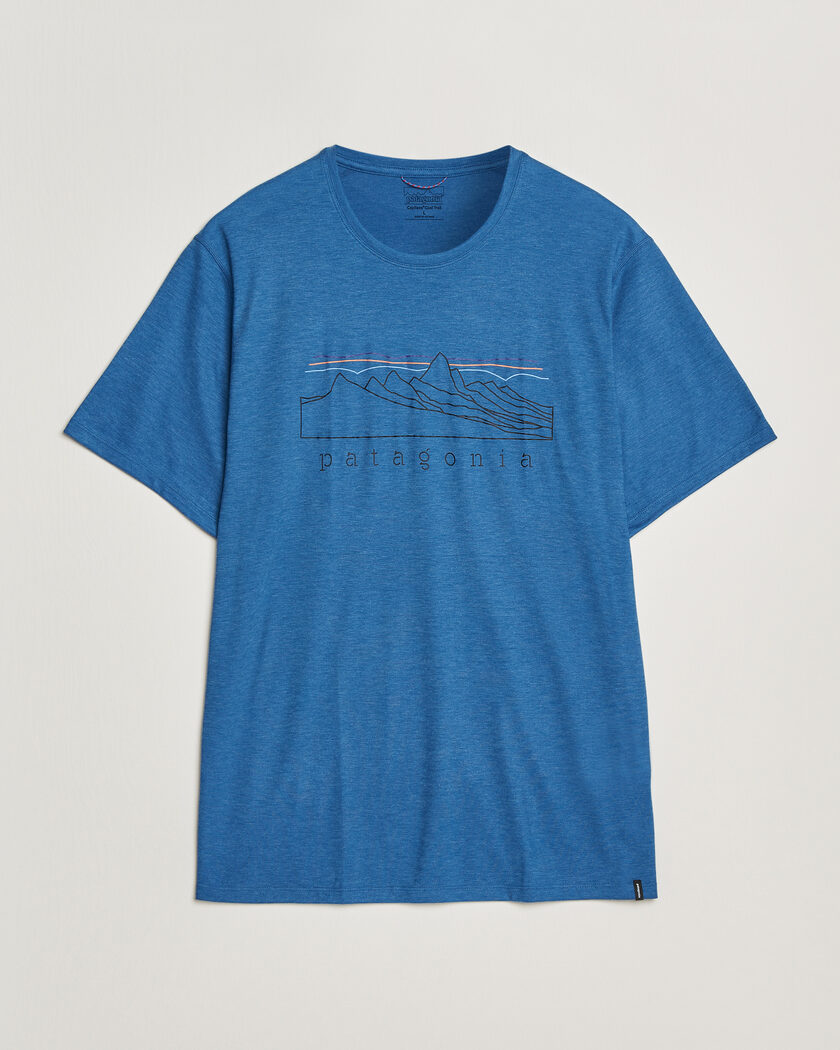 Patagonia Cap Cool Trail T-Shirt Aquatic Blue – Sininen