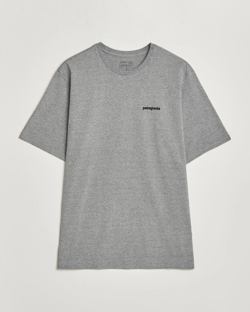 Patagonia P-6 Logo T-Shirt Gravel Heather – Harmaa