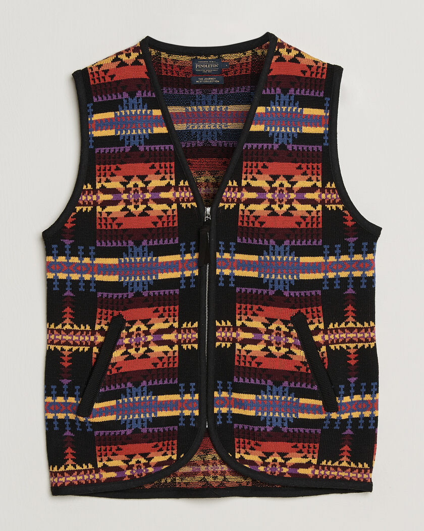 Pendleton Jacquard Vest Black – Keltainen