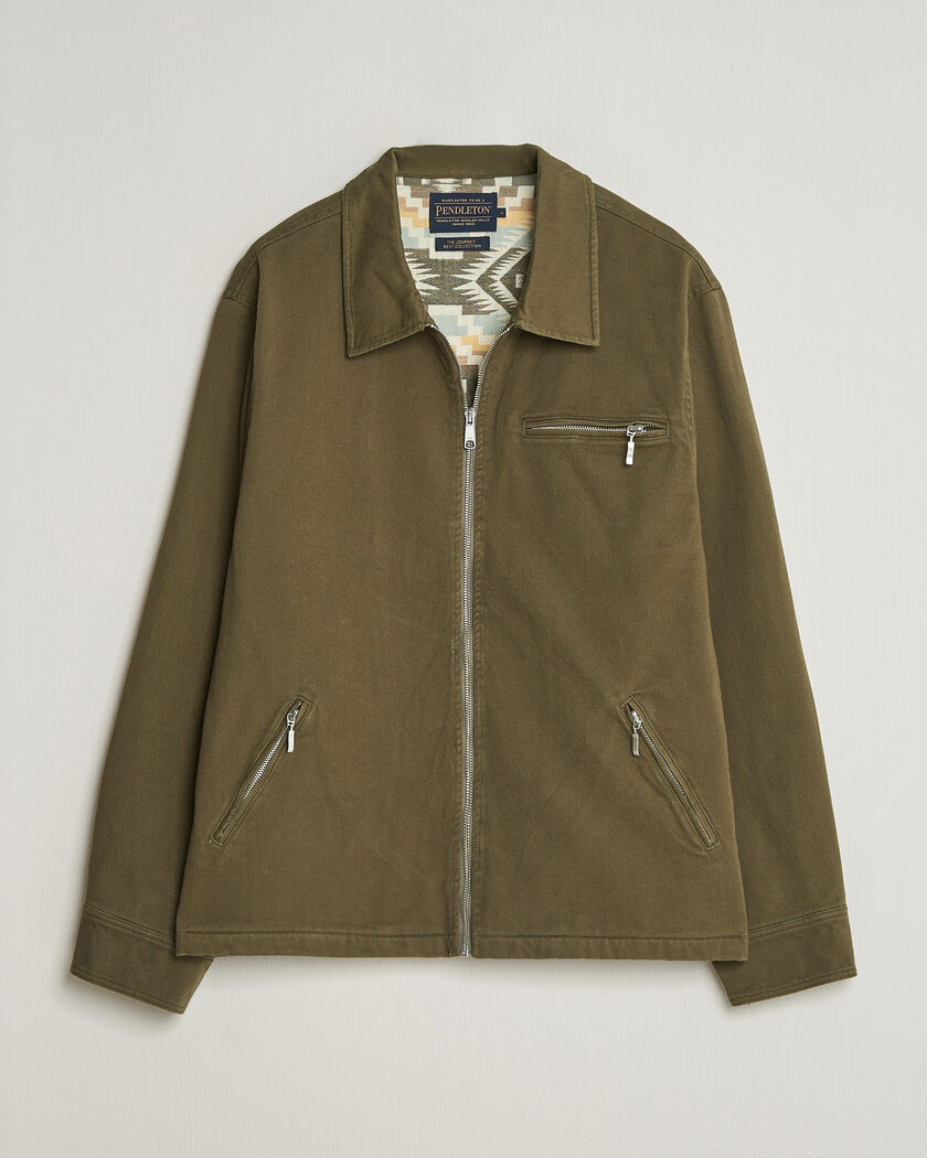 Pendleton Blandet Lined Bomber Jacket Sage – Vihreä