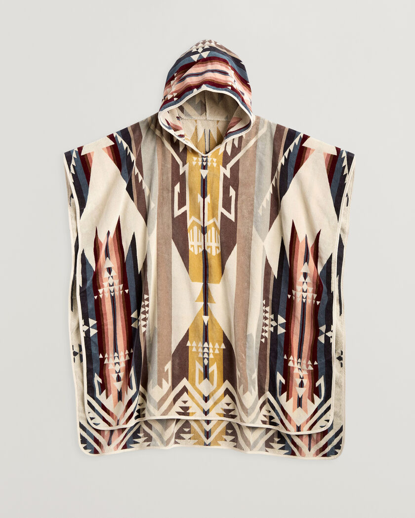 Pendleton Jacquard Hooded Towel White Sands Tan – Monivärinen