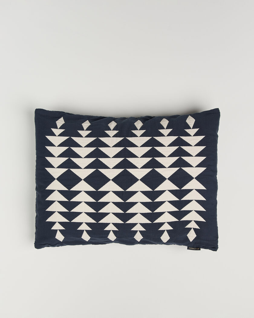 Pendleton Organic Cotton Matelasse Pillow Midnight Nova – Sininen
