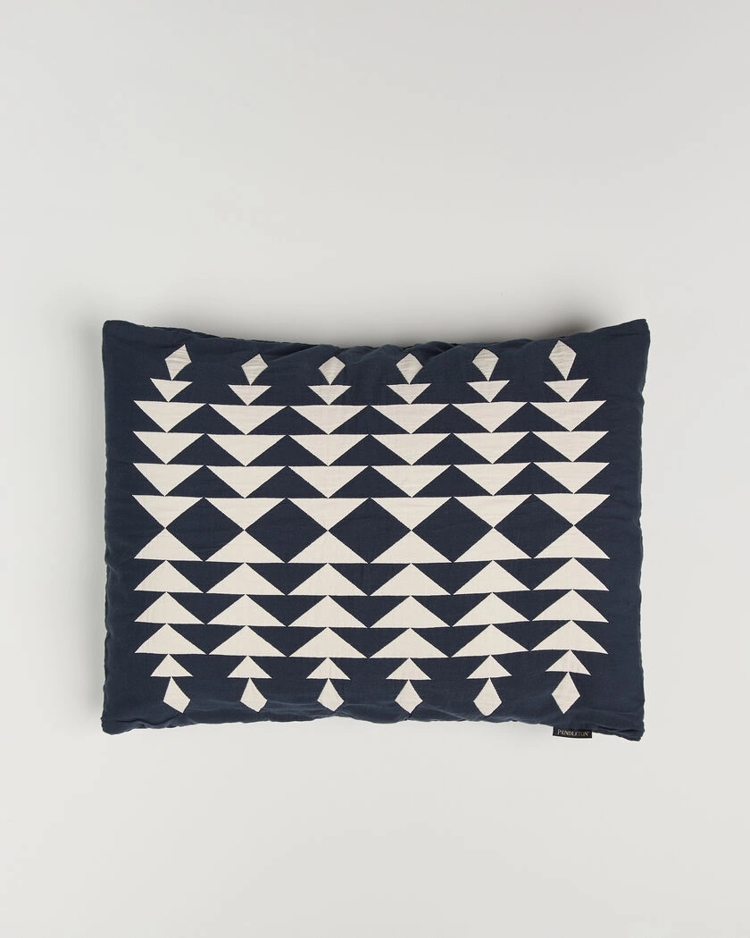 Pendleton Organic Cotton Matelasse Pillow Midnight Nova – Sininen