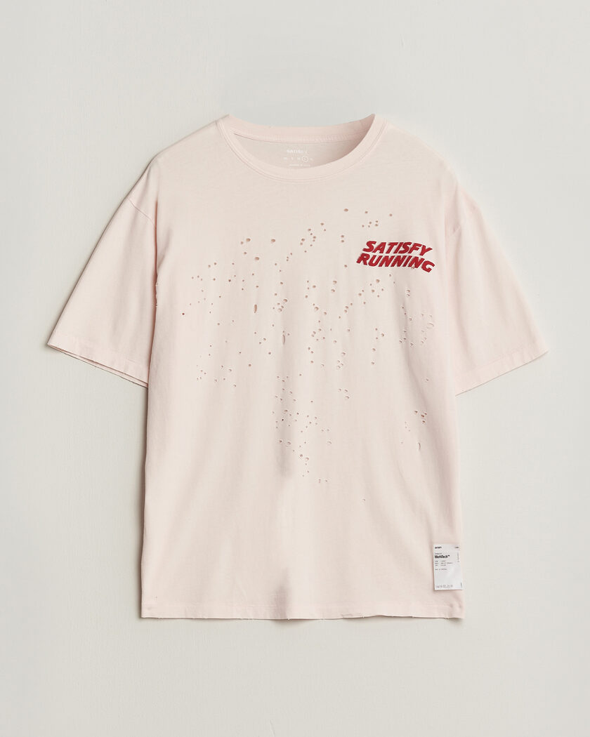 Satisfy MothTech T-Shirt Sun Bleached Rosewater – Vaaleanpunainen