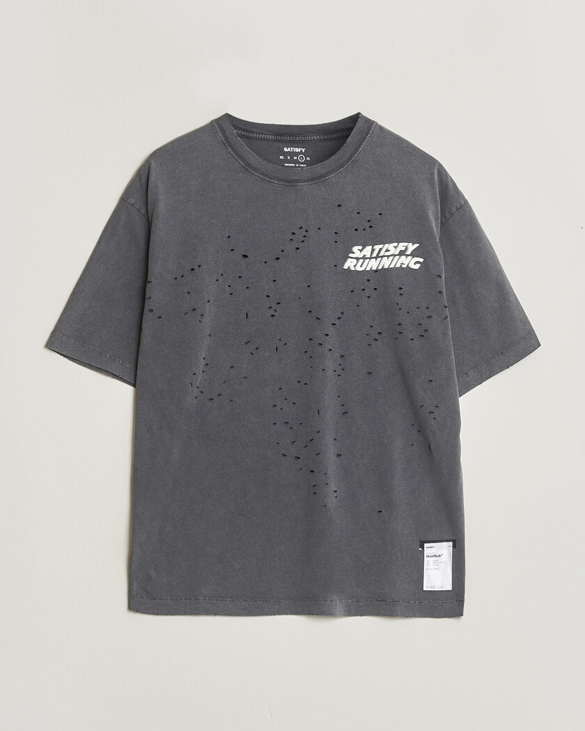 Satisfy MothTech Small Logo T-Shirt Aged Black – Musta