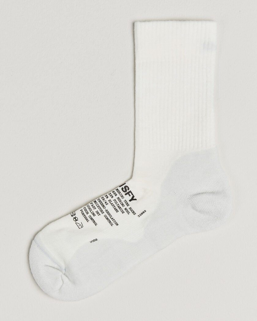 Satisfy Merino Tube Socks White – Valkoinen