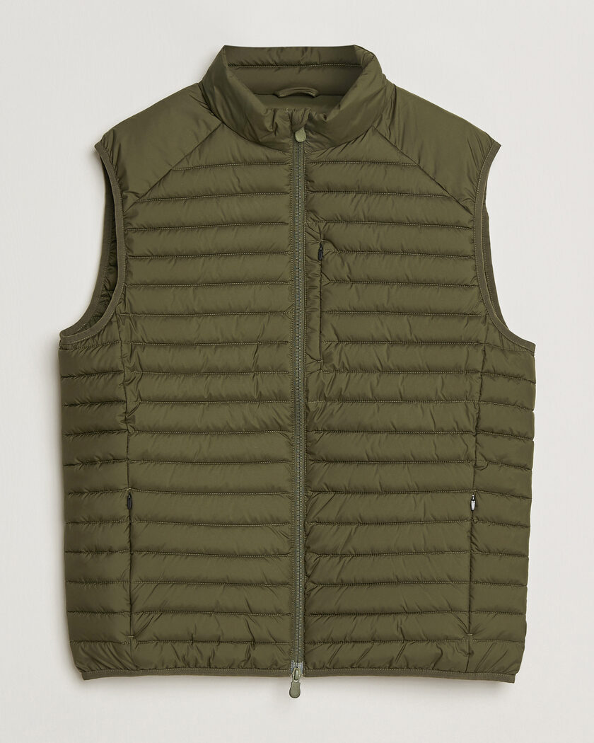 Save The Duck Dave Lightweight Padded Vest Snake Green – Vihreä