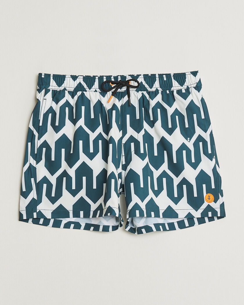 Save The Duck Printed Drawstring Swimshorts Zig Zag – Vihreä