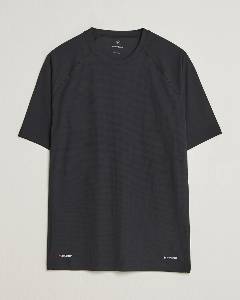 Snow Peak Polartec Power Dry T-Shirt Black – Musta
