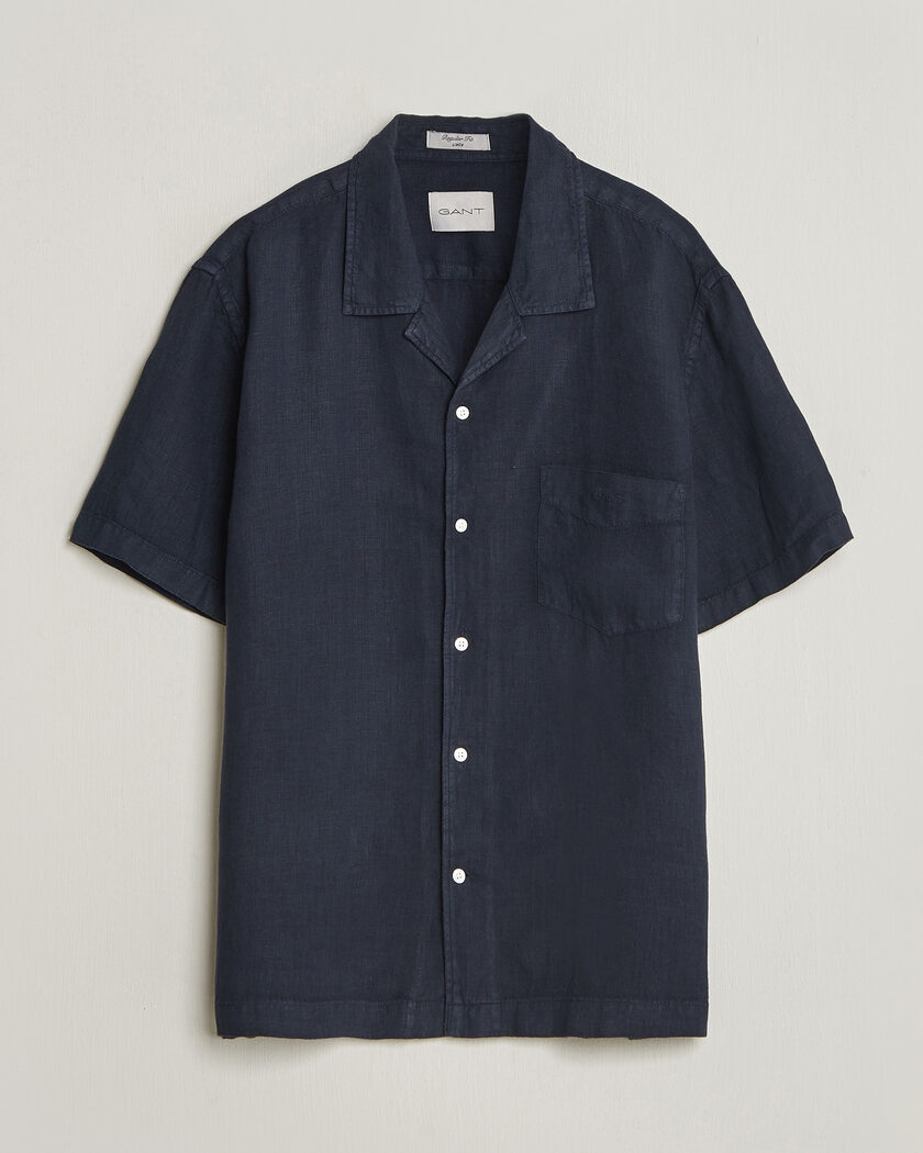 Gant Regular Fit Garment Dyed Resort Shirt Blue – Sininen