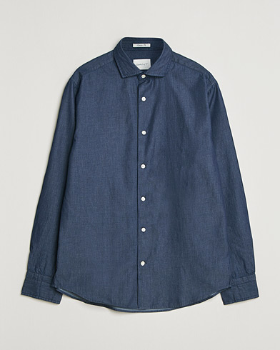 Gant Regular Fit Indigo Twill Shirt Dark Indigo – Sininen