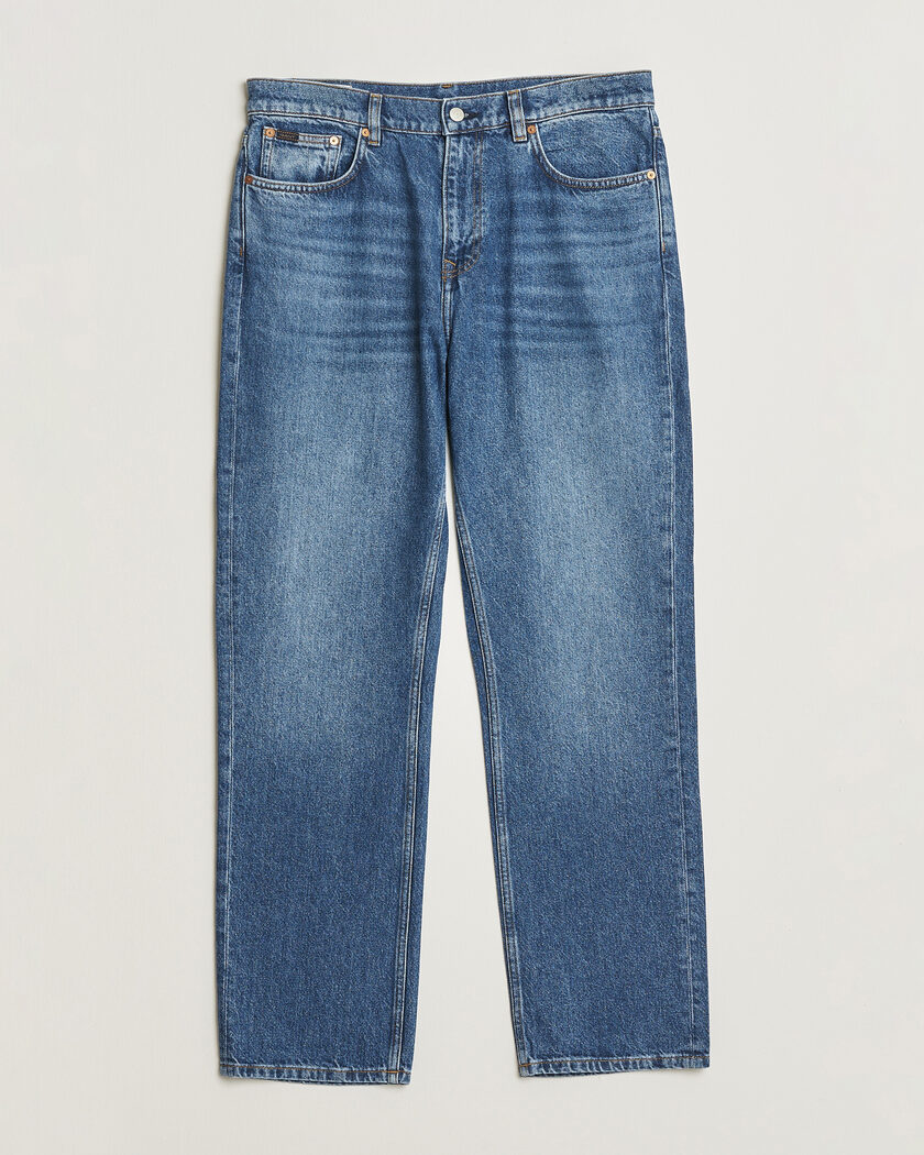 GANT Straight Fit Jeans Mid Blue Worn In – Sininen
