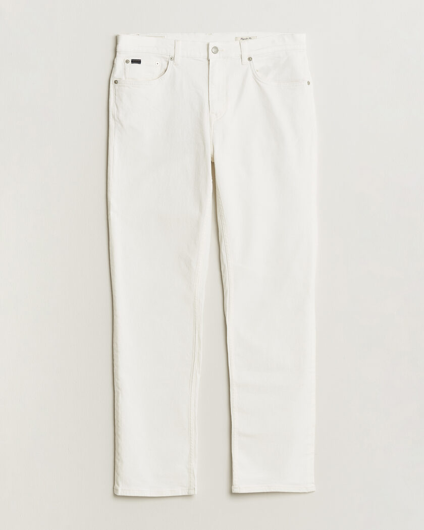 Gant Regular Fit Jeans Eggshell – Valkoinen