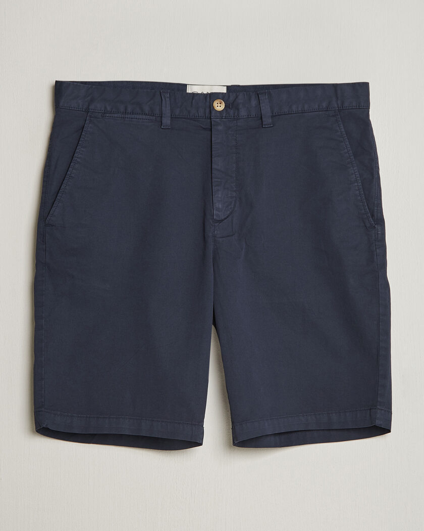 GANT Regular Sunfaded Shorts Evening Blue – Sininen