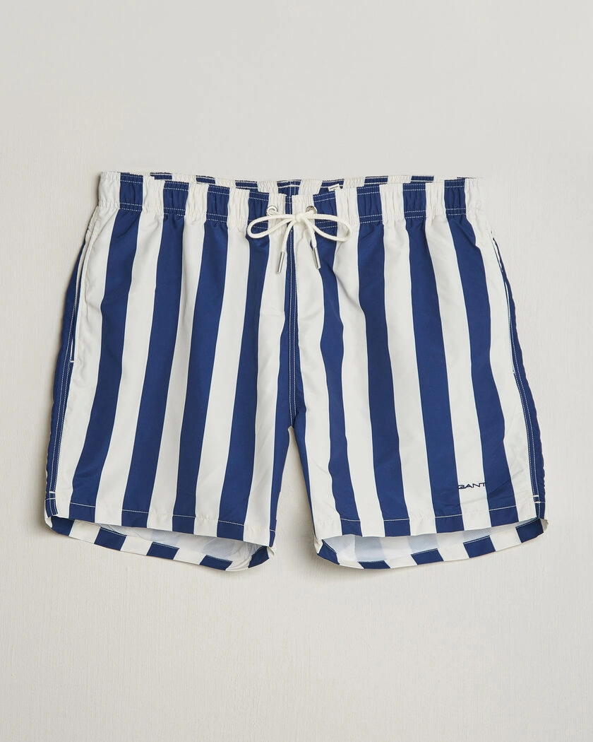 Gant Blockstriped Swimshorts Rich Navy – Sininen