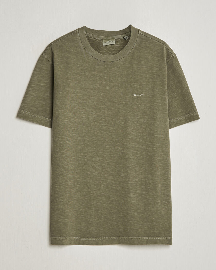 Gant Washed Slub T-Shirt Dry Herb Green – Vihreä