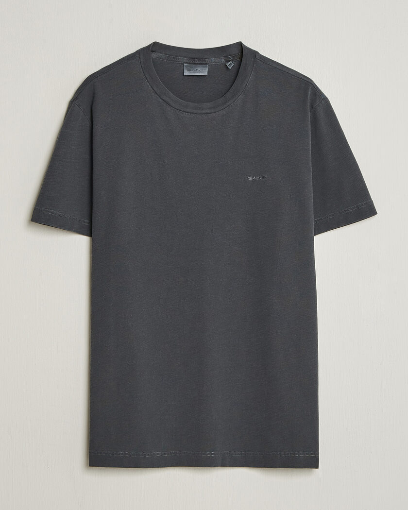 GANT Washed Slub T-Shirt Black – Harmaa