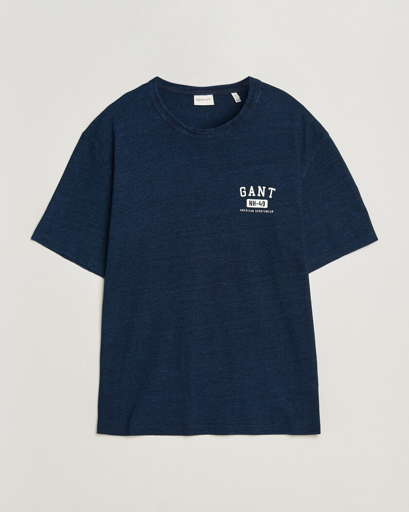 GANT Indigo Graphic T-Shirt Dark Blue – Sininen