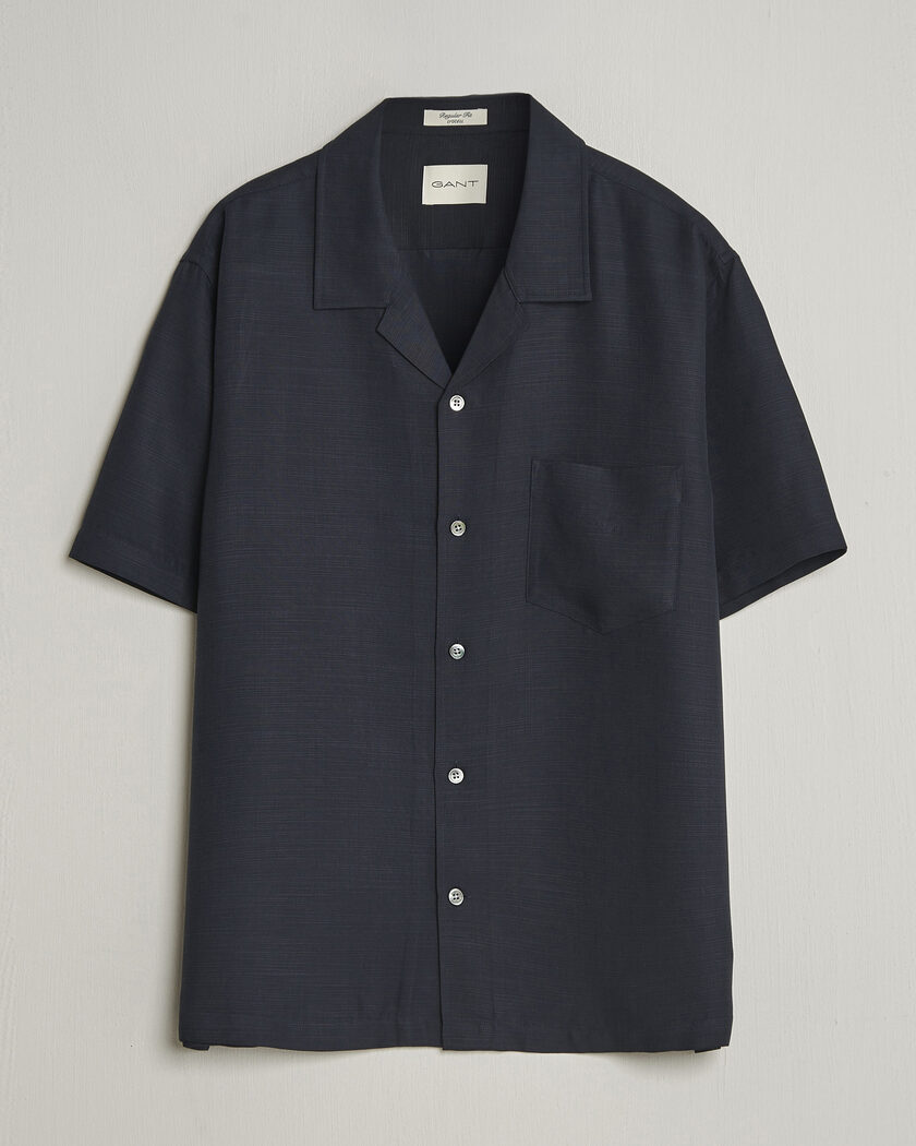 GANT Regular Fit Lyocell Resort Shirt Evening Blue – Sininen