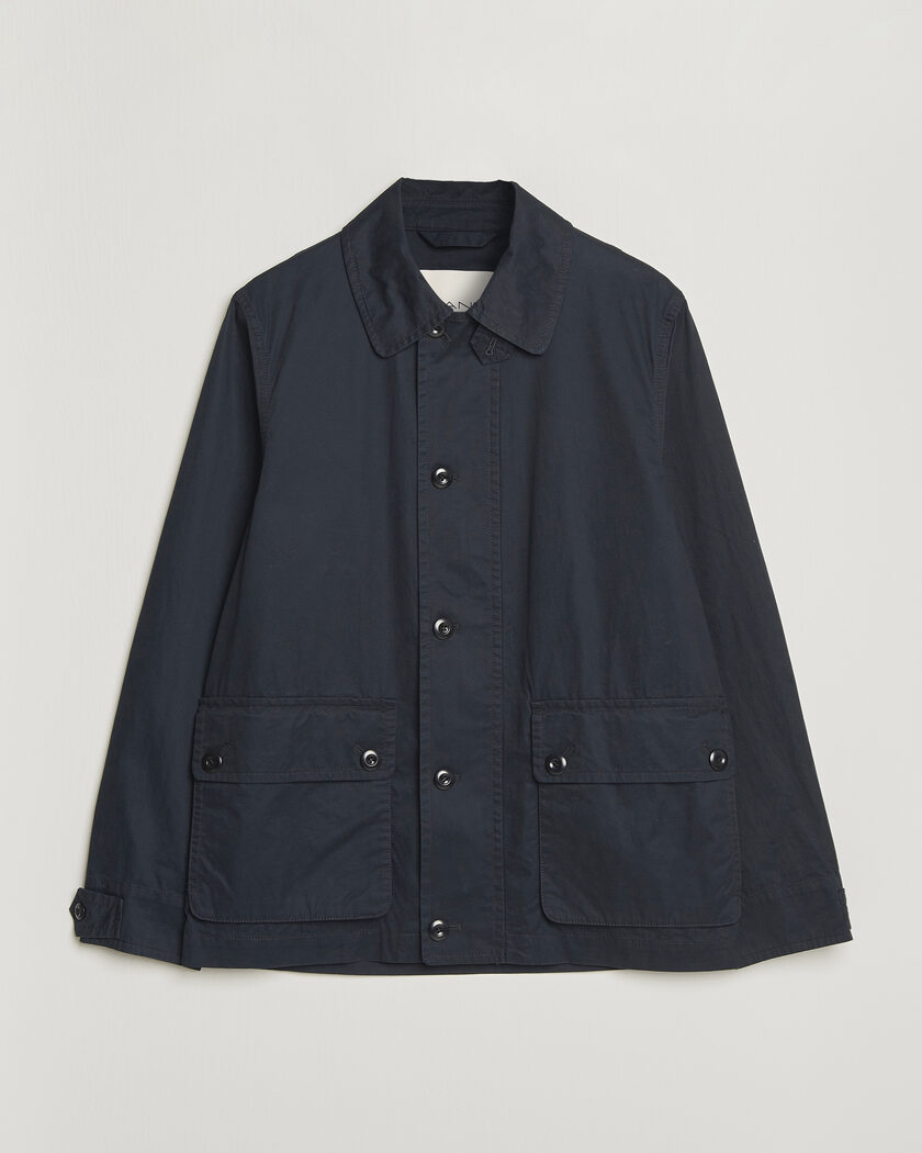 GANT Cotton Decker Jacket Black – Musta