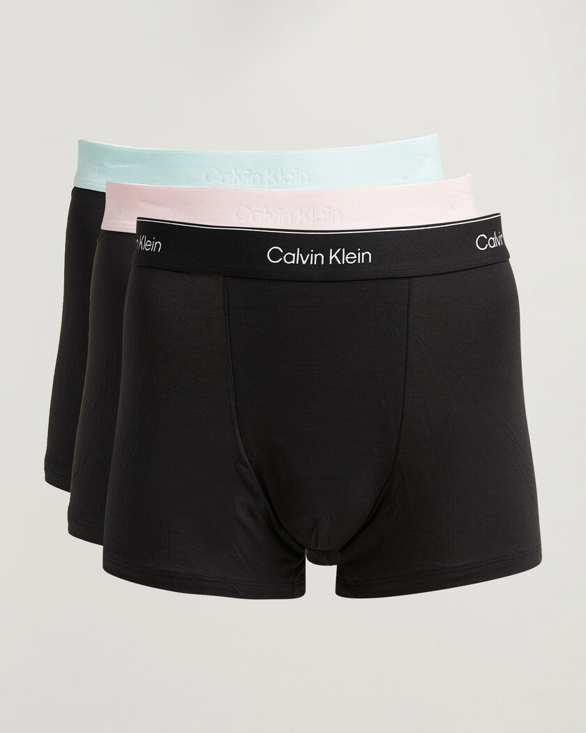 Calvin Klein 3-Pack Icon Cotton Stretch Relaxed Trunk Black – Musta