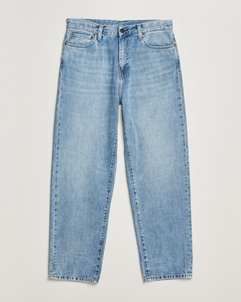 Carhartt WIP Aaron Pant Smith Denim Burst Washed – Sininen