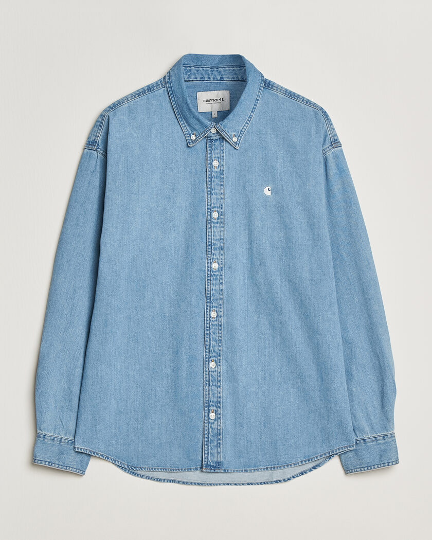 Carhartt WIP Lucas Denim Shirt Blue Bleached – Sininen