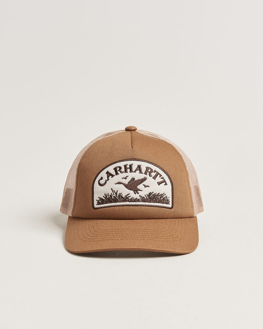 Carhartt WIP Take Off Trucker Cap Stone – Ruskea
