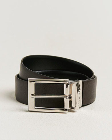 Canali Reversible Saffiano Belt Black/Brown – Monivärinen
