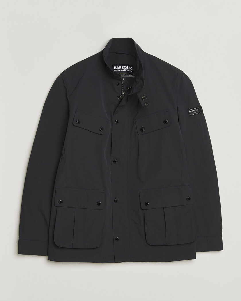 Barbour International Modern Showerproof Duke Jacket Black – Musta