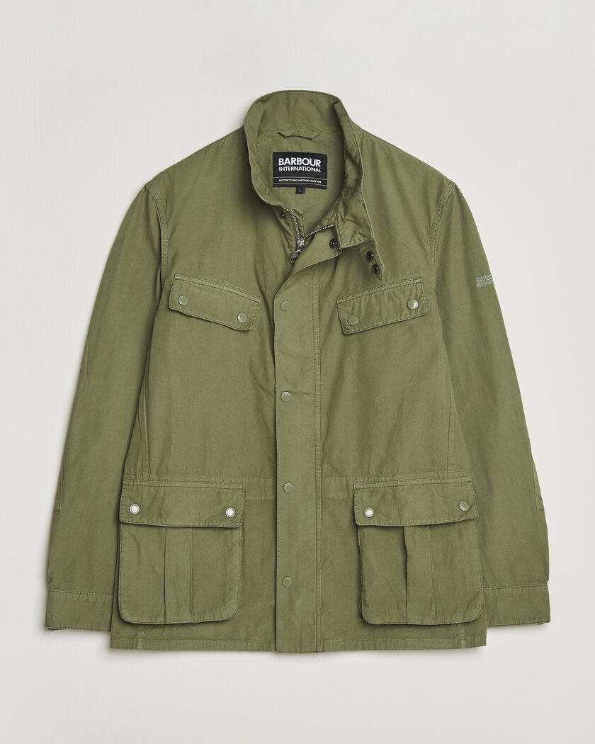 Barbour International Garment dyed Casual Duke Jacket Burnt Olive – Vihreä