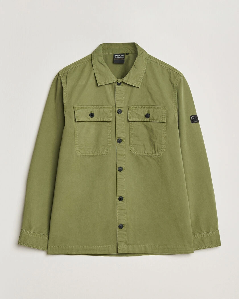 Barbour International Arlo Cotton Overshirt Burnt Olive – Vihreä