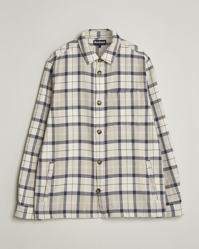 Barbour Lifestyle Vennel Textured Tartan Overshirt Oban Mist Tartan – Beige