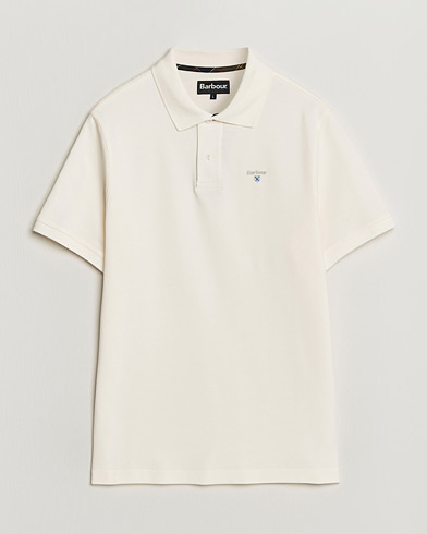 Barbour Lifestyle Tartan Pique Polo Whisper White – Valkoinen