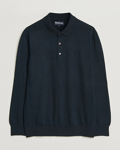 Barbour Lifestyle Pima Cotton Knitted Polo Navy – Sininen