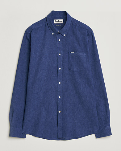 Barbour Lifestyle Nelson Linen/Cotton Shirt Indigo – Sininen