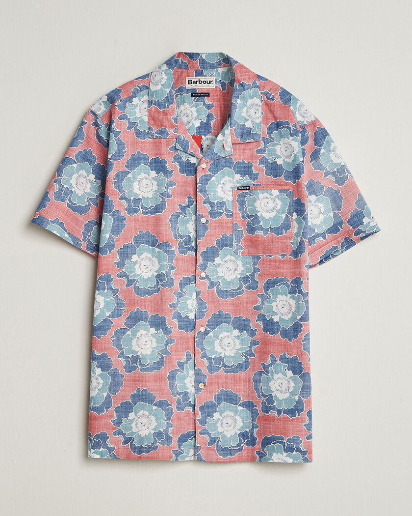 Barbour Lifestyle Hauxley Printed Summer Fit Shirt Lava – Monivärinen