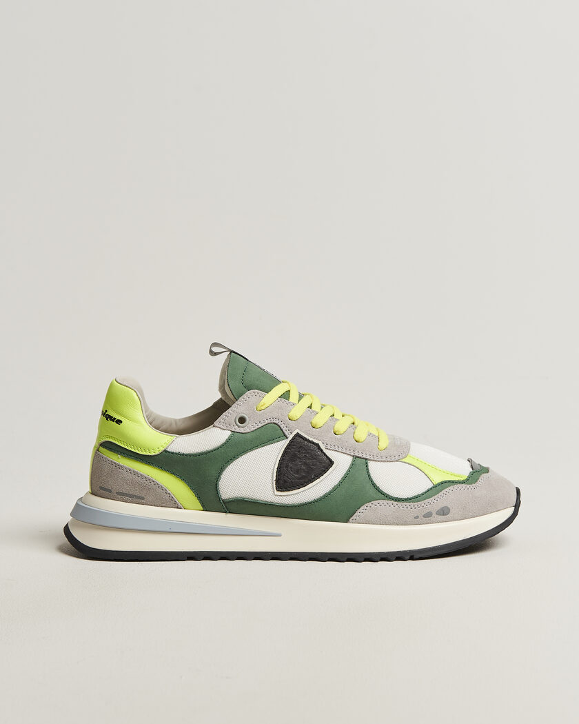Philippe Model Olympique Running Sneaker White/Green – Valkoinen