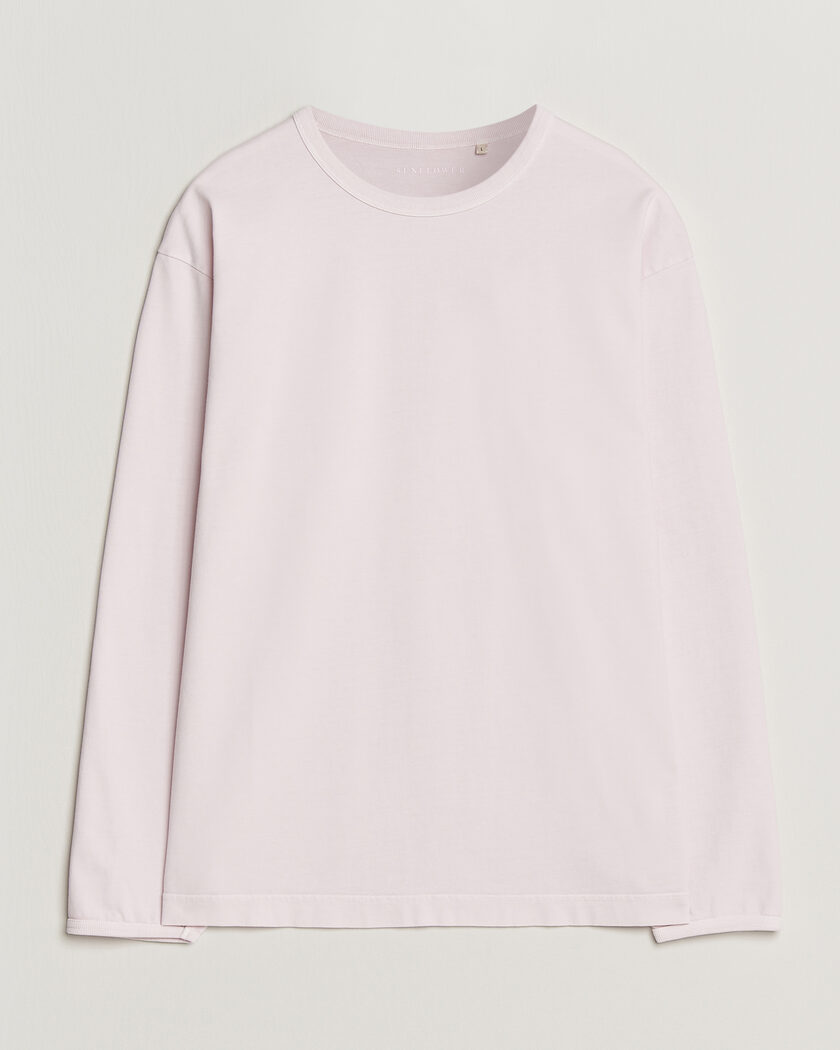 Sunflower Heavy Jersey Long Sleeve T-Shirt Pink – Vaaleanpunainen
