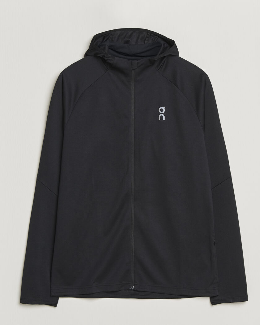 On Climate Zip Hoodie Black – Musta