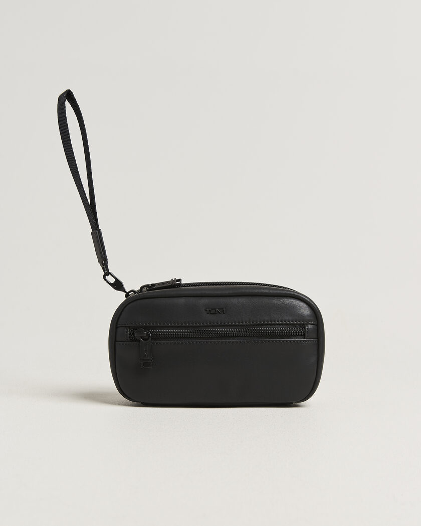 TUMI Leather Zip-Around Case Black – Musta