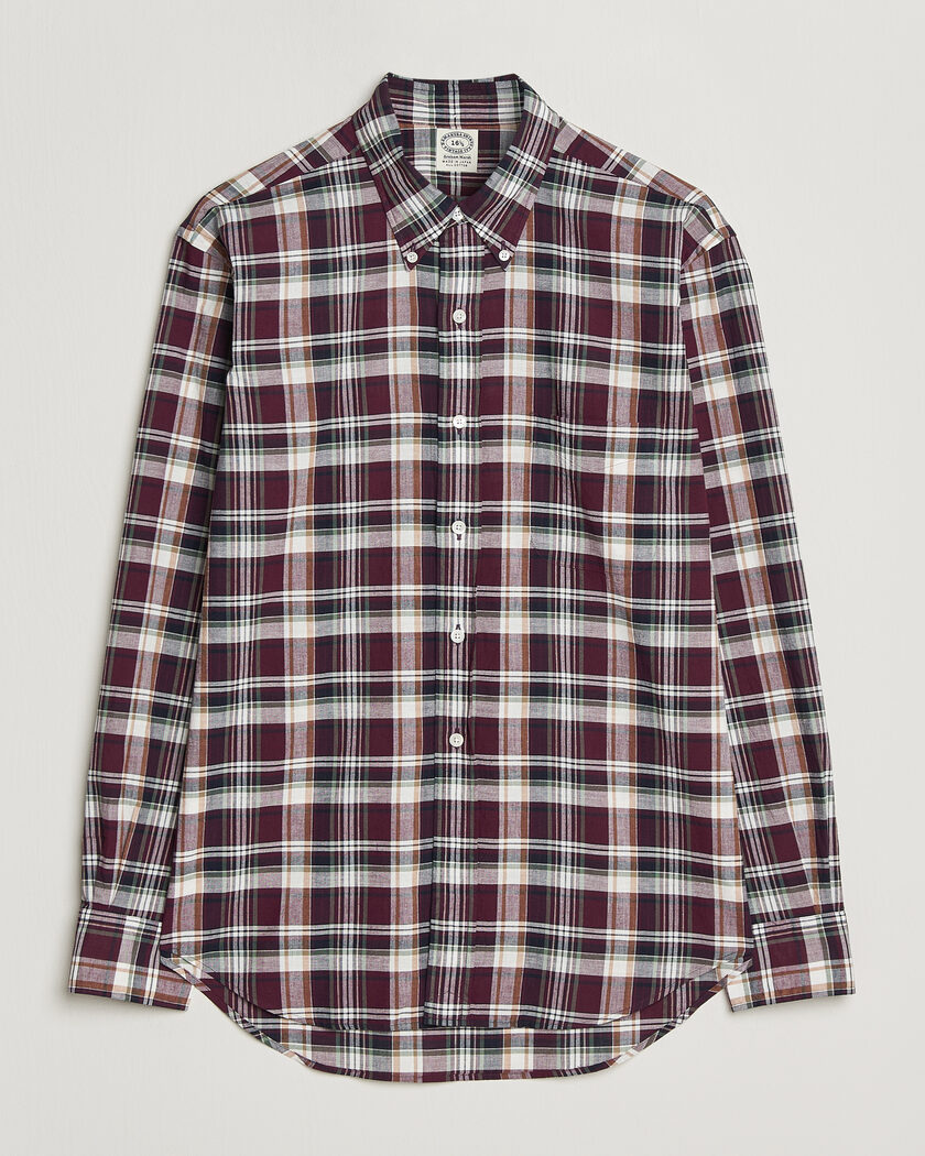 Kamakura Shirts Vintage Ivy Button Down Shirt Red Madras – Punainen
