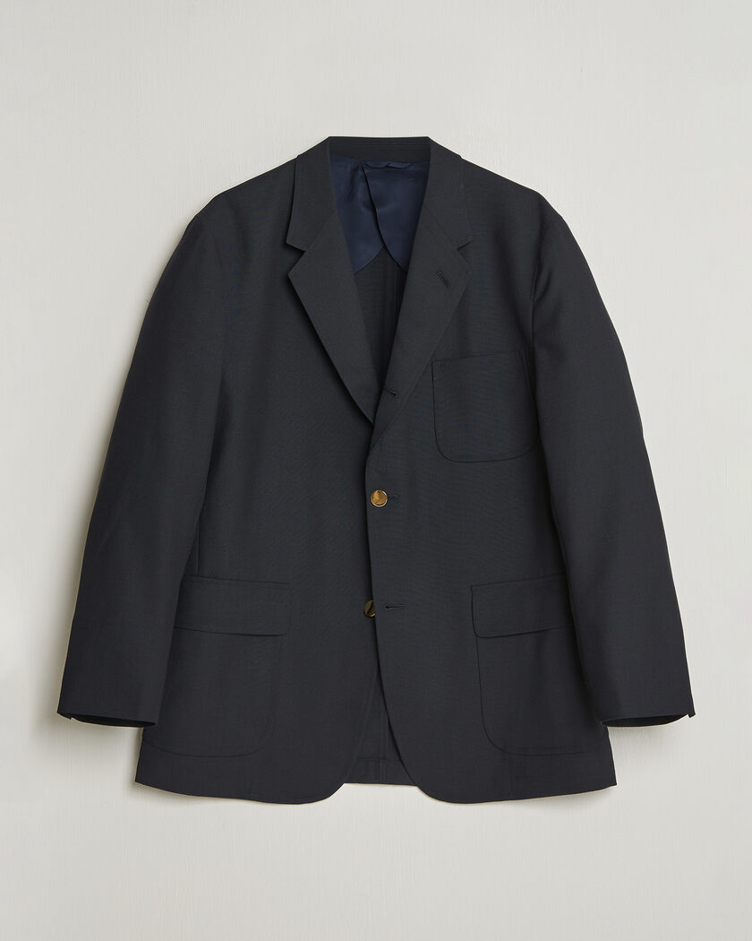 Kamakura Shirts Unstructured Ivy Blazer Navy – Sininen