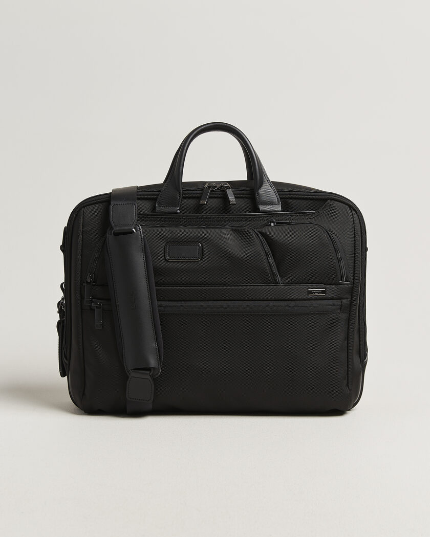 TUMI Alpha 4 Large Briefcase Black – Musta