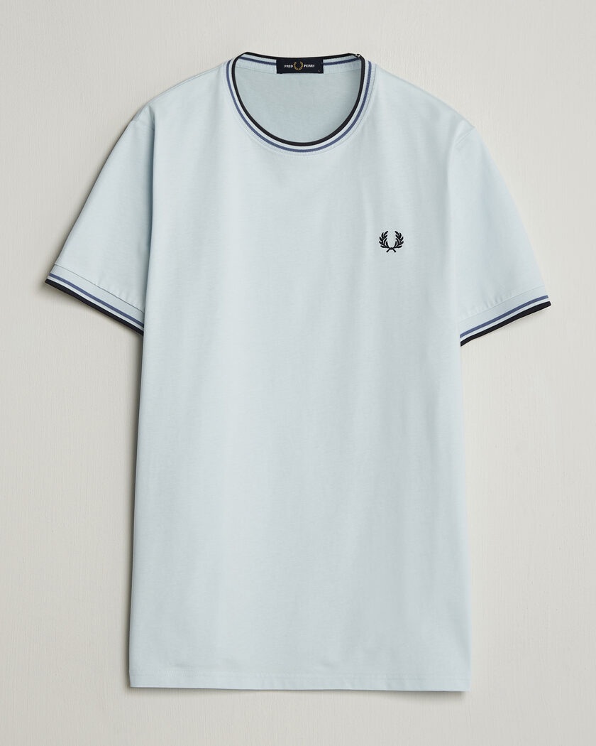 Fred Perry Twin Tipped T-Shirt Light Ice – Sininen