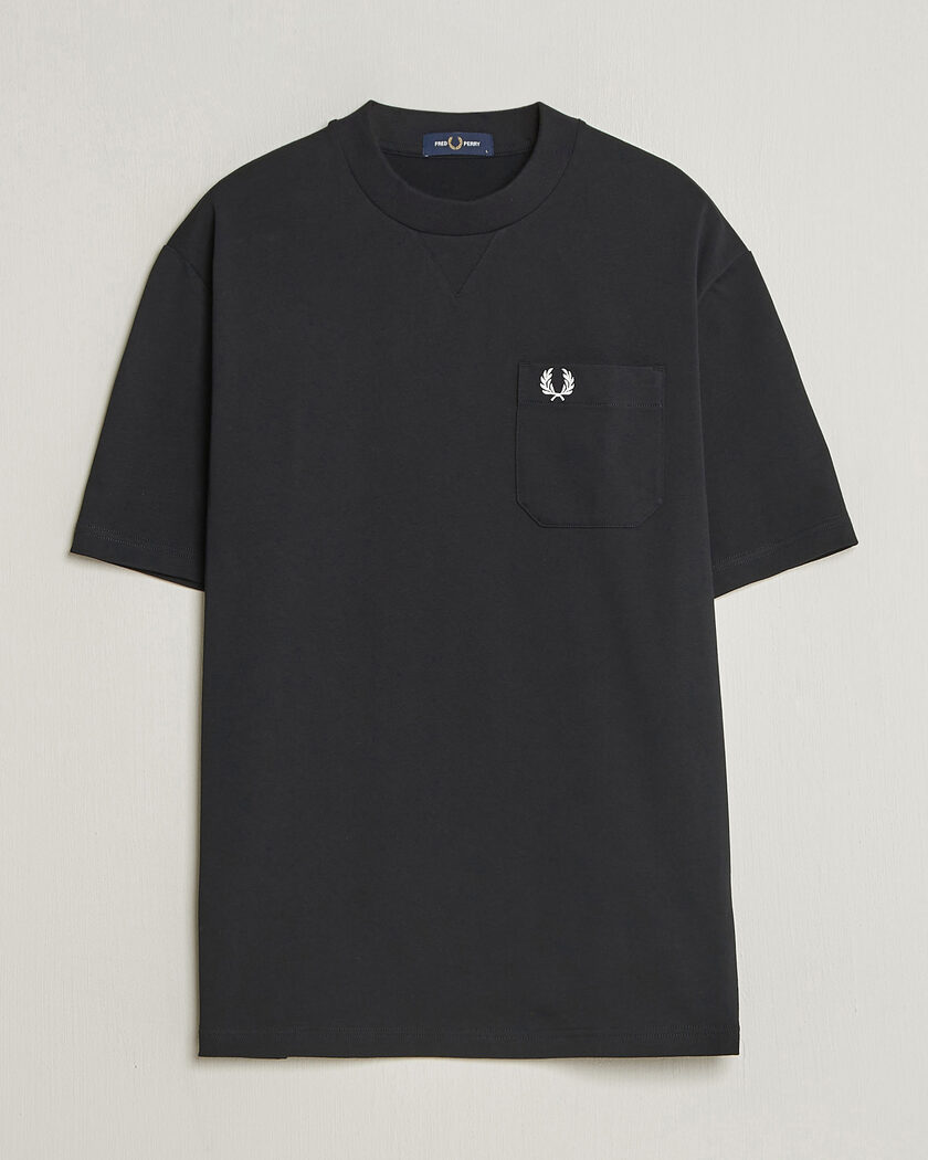 Fred Perry Heavy Pocket T-Shirt Black – Musta